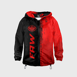 Детская ветровка FAW - red gradient по-вертикали
