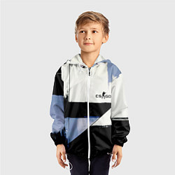 Ветровка с капюшоном детская CS GO контрудар, цвет: 3D-белый — фото 2
