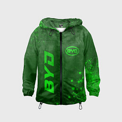 Детская ветровка BYD - green gradient вертикально