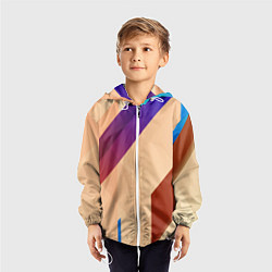 Ветровка с капюшоном детская Multicolored, цвет: 3D-белый — фото 2