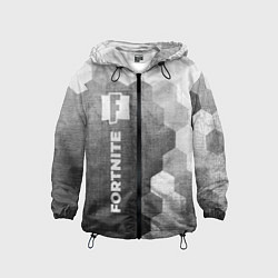 Ветровка с капюшоном детская Fortnite - grey gradient по-вертикали, цвет: 3D-черный