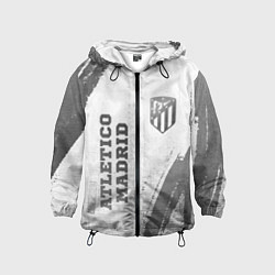 Детская ветровка Atletico Madrid - white gradient вертикально