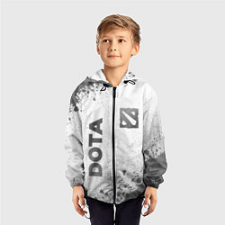 Ветровка с капюшоном детская Dota - white gradient вертикально, цвет: 3D-черный — фото 2
