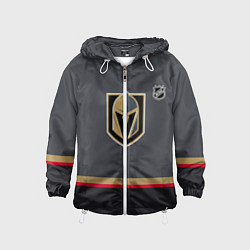 Ветровка с капюшоном детская Вегас Голден Найтс хоккей, цвет: 3D-белый