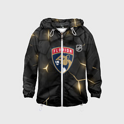 Ветровка с капюшоном детская Флорида Пантерз - НХЛ хоккей, цвет: 3D-белый
