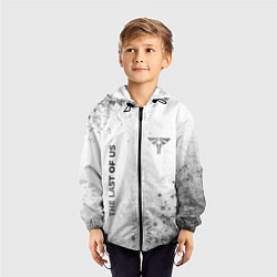 Ветровка с капюшоном детская The Last Of Us - white gradient вертикально, цвет: 3D-черный — фото 2
