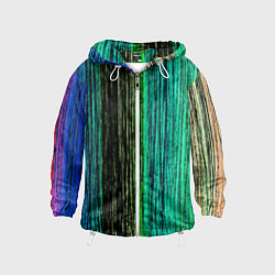 Ветровка с капюшоном детская Цветовая палитра, цвет: 3D-белый