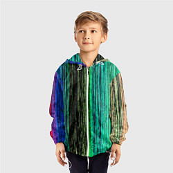 Ветровка с капюшоном детская Цветовая палитра, цвет: 3D-белый — фото 2