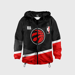 Ветровка с капюшоном детская Toronto Raptors - basketball, цвет: 3D-черный