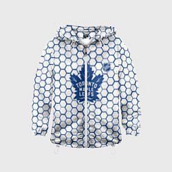 Детская ветровка Торонто Мейпл Лифс - белые соты