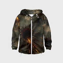 Детская ветровка Следы от пуль на камуфляже