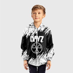 Ветровка с капюшоном детская Dayz белые краски лого, цвет: 3D-белый — фото 2