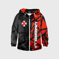 Детская ветровка Umbrella corp - красные фрагменты