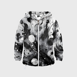 Детская ветровка Абстрактная чёрно-белая композиция