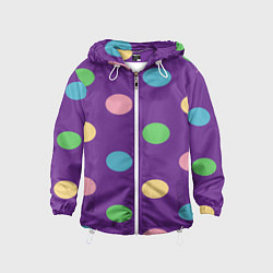 Ветровка с капюшоном детская Radius color, цвет: 3D-белый