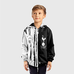 Ветровка с капюшоном детская Tottenham Hotspur белые краски, цвет: 3D-белый — фото 2