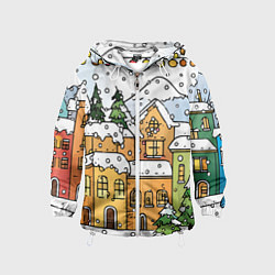 Детская ветровка Новогодний снегопад