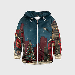 Детская ветровка Новогодняя ночь