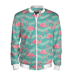 Мужской бомбер Flamingo Pattern