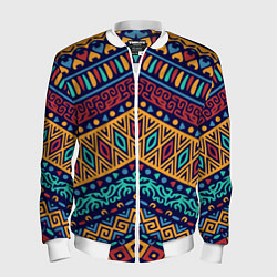Бомбер мужской Африка, цвет: 3D-белый