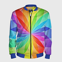 Мужской бомбер Радуга