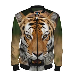 Бомбер мужской Рык тигра, цвет: 3D-черный