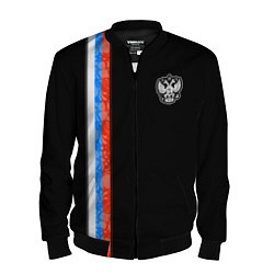 Бомбер мужской Russia - Black collection 2023, цвет: 3D-черный