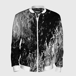 Бомбер мужской GRAY&BLACK, цвет: 3D-белый