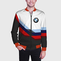 Бомбер мужской BMW M SPORT, цвет: 3D-красный — фото 2