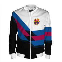 Бомбер мужской Barcelona FC: Black style, цвет: 3D-белый