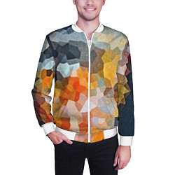 Бомбер мужской Мозаика в блеске, цвет: 3D-белый — фото 2