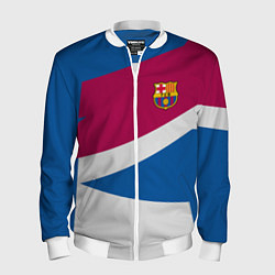 Бомбер мужской FC Barcelona: Sport Geometry, цвет: 3D-белый