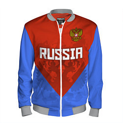 Бомбер мужской Russia Red & Blue, цвет: 3D-меланж