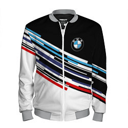 Бомбер мужской BMW BRAND COLOR БМВ, цвет: 3D-меланж