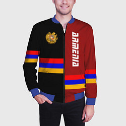 Бомбер мужской Armenia, цвет: 3D-синий — фото 2