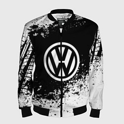Бомбер мужской Volkswagen: Black Spray, цвет: 3D-черный