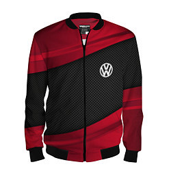 Бомбер мужской Volkswagen: Red Sport, цвет: 3D-черный