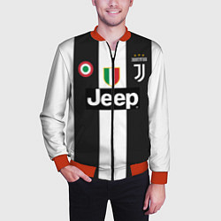Бомбер мужской FC Juventus 18-19, цвет: 3D-красный — фото 2