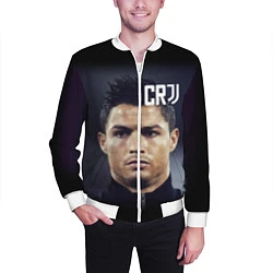 Бомбер мужской RONALDO CR7, цвет: 3D-белый — фото 2