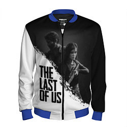 Бомбер мужской The Last of Us: White & Black, цвет: 3D-синий