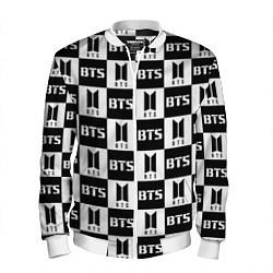 Бомбер мужской BTS B&W, цвет: 3D-белый