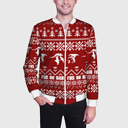 Бомбер мужской Winter TES, цвет: 3D-белый — фото 2