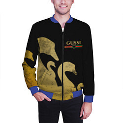 Бомбер мужской GUSSI: Gold Edition, цвет: 3D-синий — фото 2