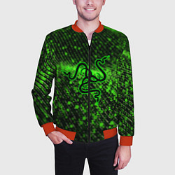 Бомбер мужской RAZER: Snake Style, цвет: 3D-красный — фото 2