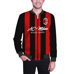 Бомбер мужской AC Milan, цвет: 3D-черный — фото 2