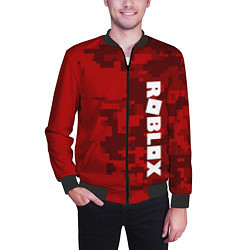 Бомбер мужской ROBLOX: Red Camo, цвет: 3D-черный — фото 2