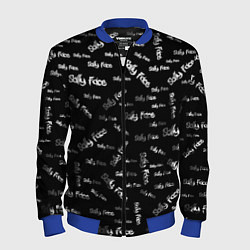 Бомбер мужской Sally Face: Black Pattern, цвет: 3D-синий