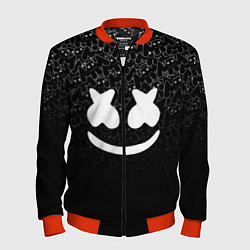 Бомбер мужской Marshmello Black, цвет: 3D-красный