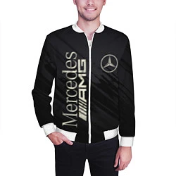 Бомбер мужской Mercedes AMG: Black Edition, цвет: 3D-белый — фото 2