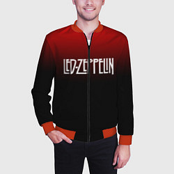 Бомбер мужской Led Zeppelin, цвет: 3D-красный — фото 2